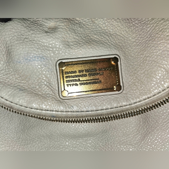 Marc by Marc Jacobs Women’s Natasha Crossbody Bag Genuine Leather Off White - Picture 2 of 9